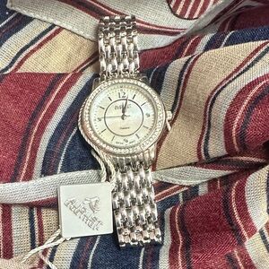 Women's Silver-Tone Diamond Accent Bracelet Watch - August Steiner